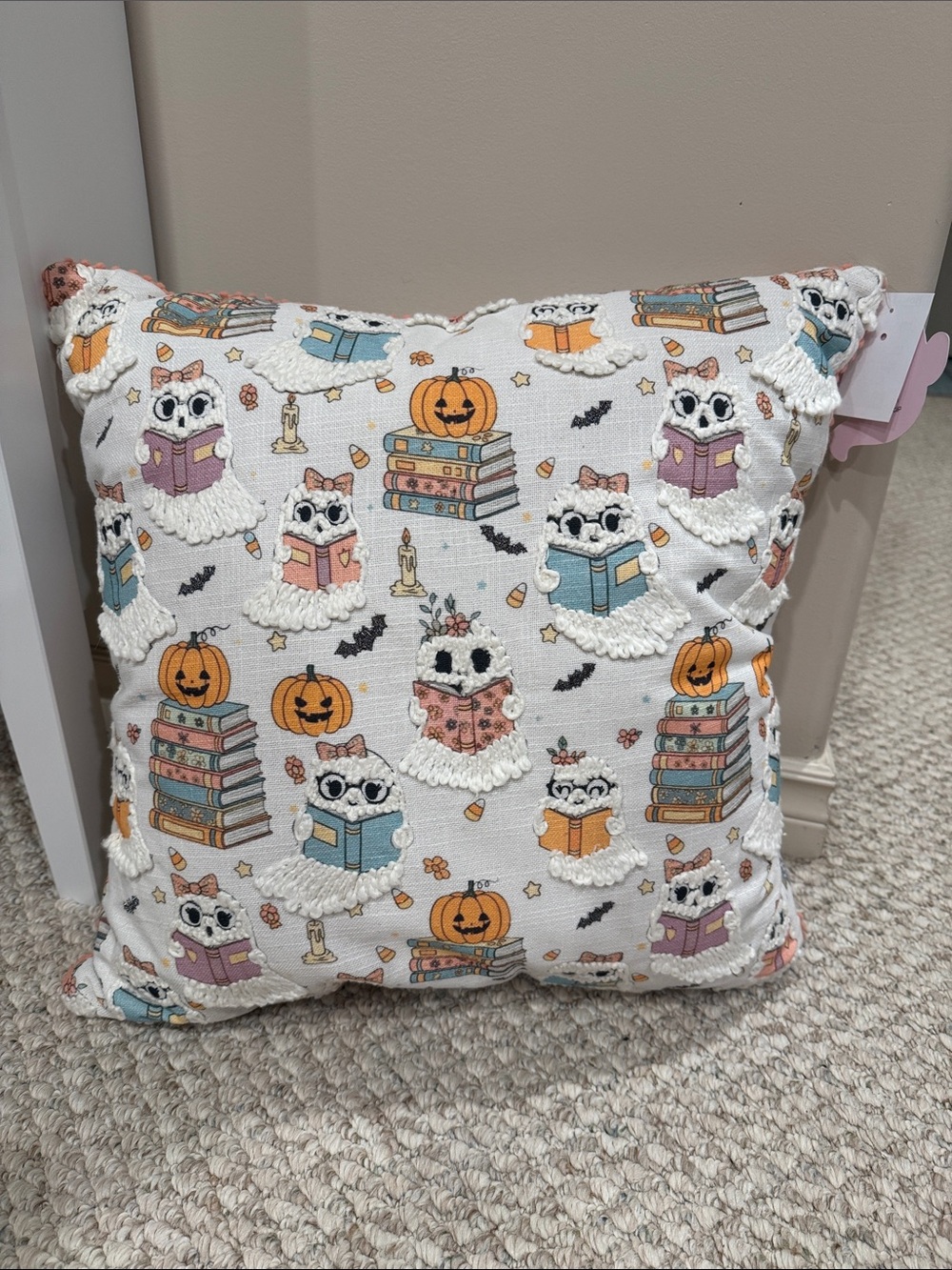 Goblin & Ghoul Halloween Ghost Pillow